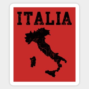 Italia Map Italy Italian Italiano Family Heritage Sticker